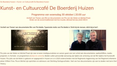 Vertoning Pia Media documentaire 'Archief van Tranen in Huizen